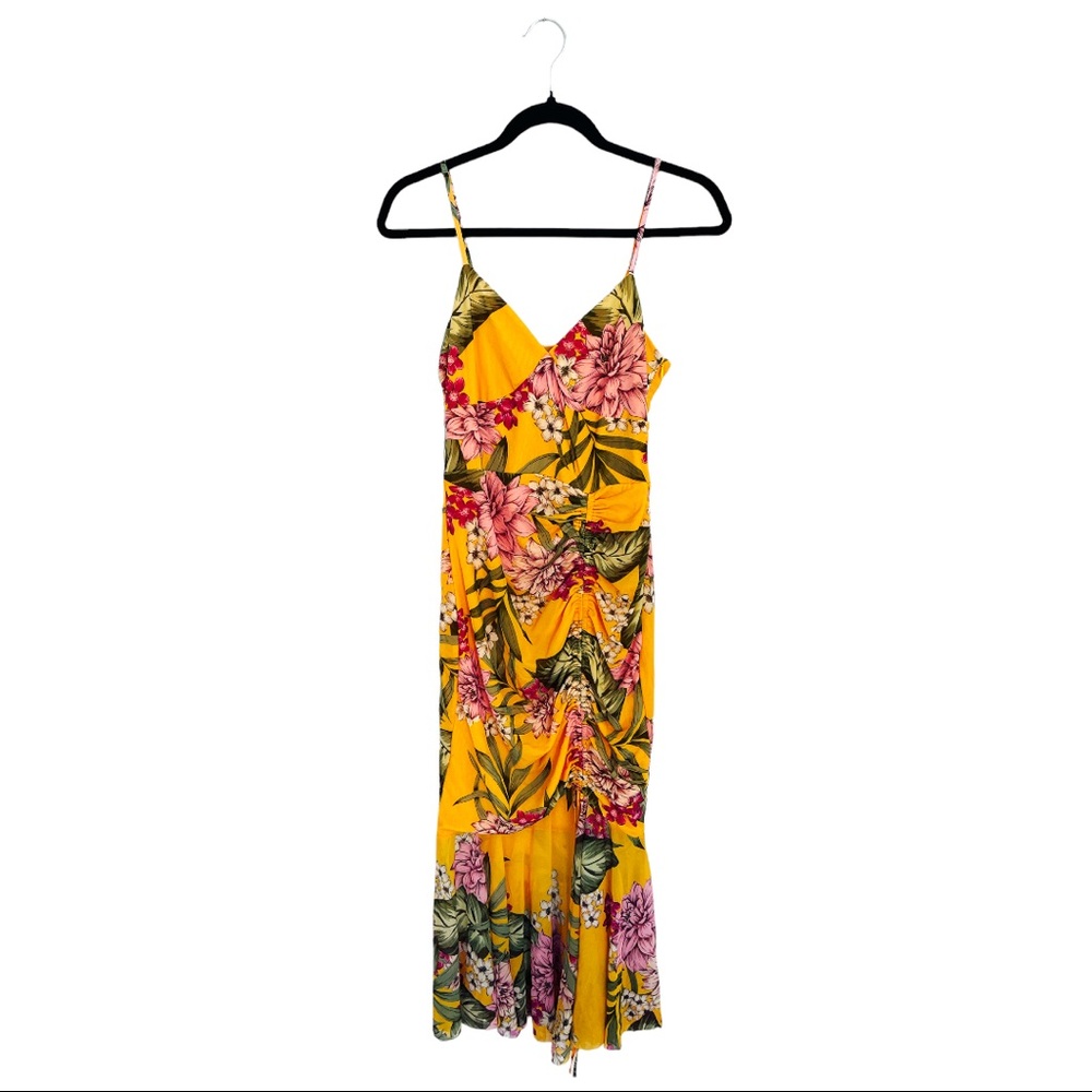 Tropical, floral, fitted, mesh, mermaid Merciano dress✨☀️